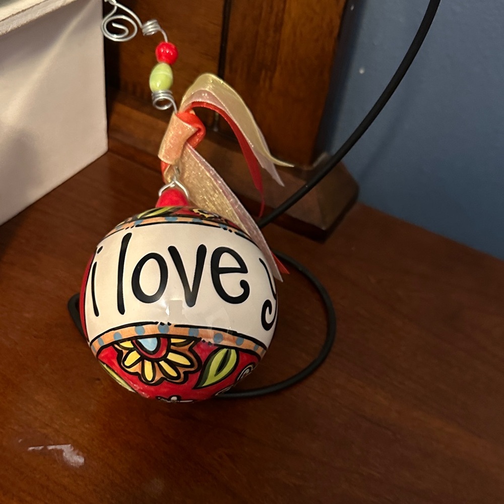 Handcrafted Multicolor Ornament with Stand by Glory Haus